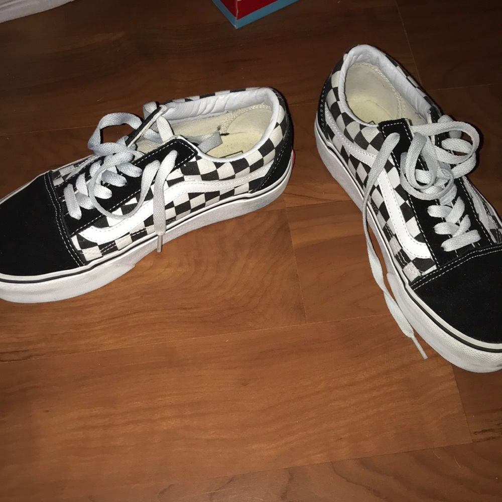🌸PLATFORM CHECKERBOARD VANS🌸